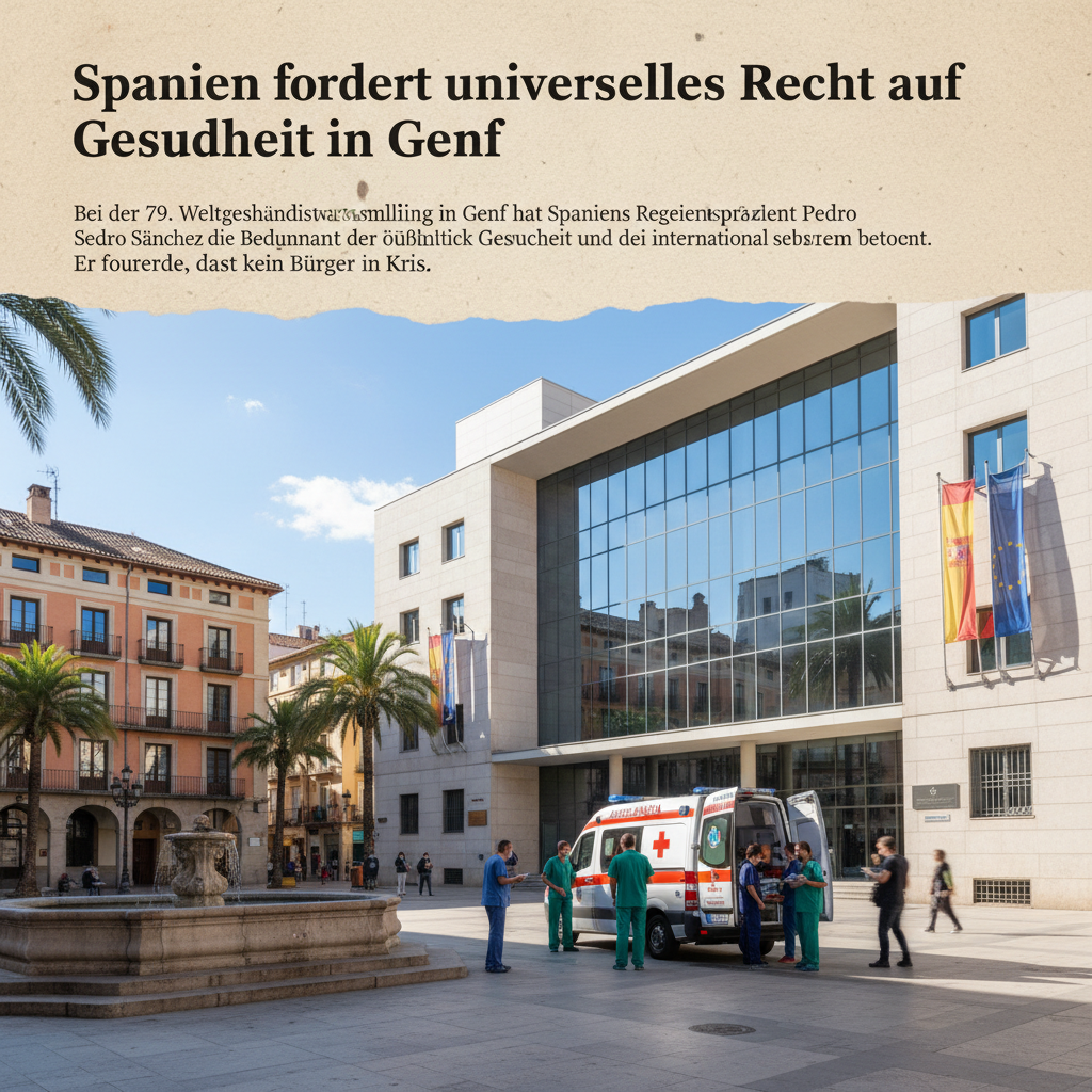 Keine Gesellschaft ohne Schutz für die Schwächsten: Spanien fordert globale Gesundheitsreform