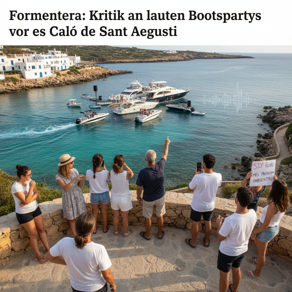 Lärm-Eskalation auf dem Meer: Anwohner auf Formentera zeigen Boot-Party an