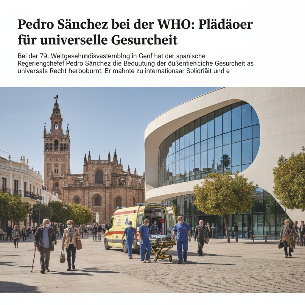 Sánchez in Genf: Starke öffentliche Gesundheit als globales Ziel