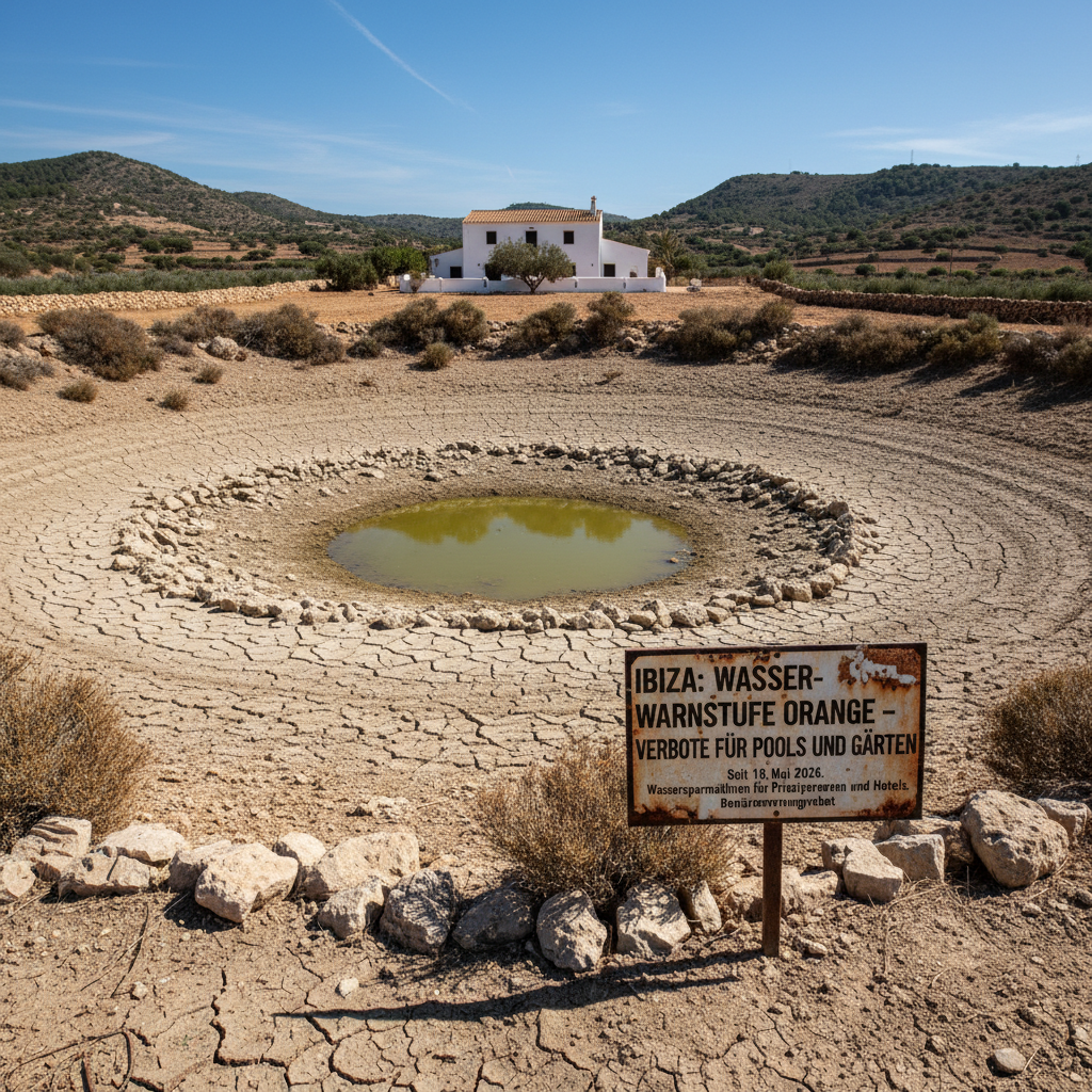 Wassernotstand auf Ibiza: Inselrat verhängt Warnstufe Orange und drastische Sparmaßnahmen