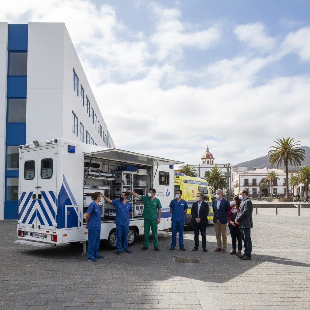Katastrophenschutz auf La Gomera: Neue mobile Sanitätseinheiten für den Ernstfall vorgestellt