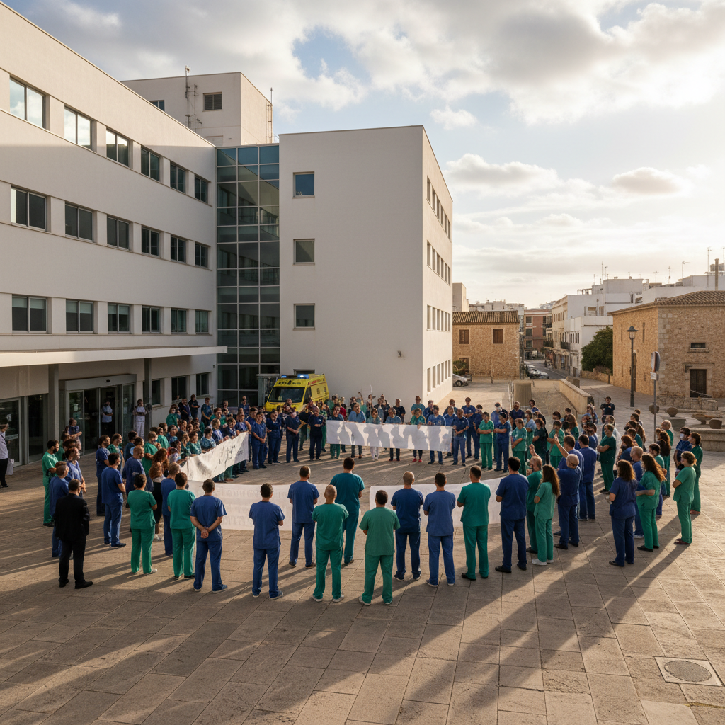 Ärztestreik auf Ibiza: Mediziner kämpfen am Krankenhaus Can Misses für bessere Bedingungen