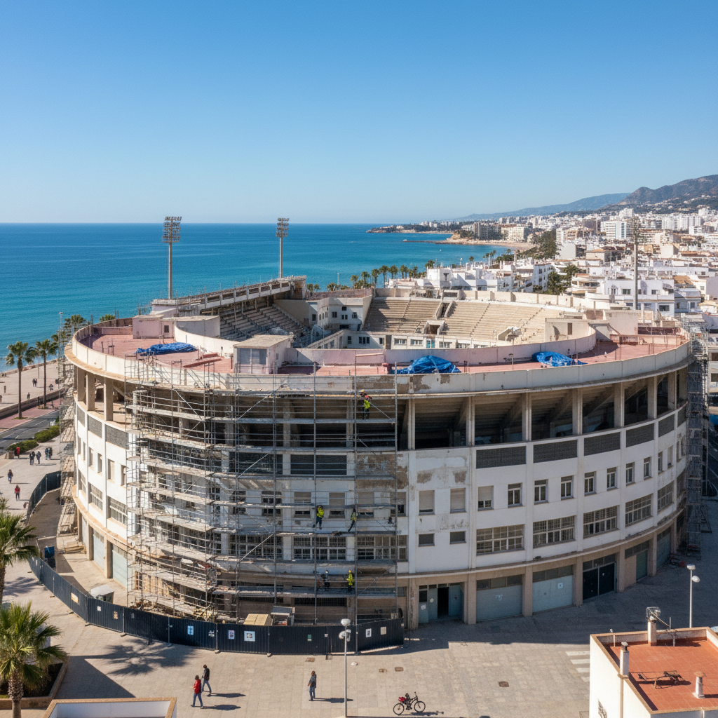 Sanierung am Stadion Antonio Naranjo in San Pedro gestartet: Fokus auf Abdichtung und Erhalt