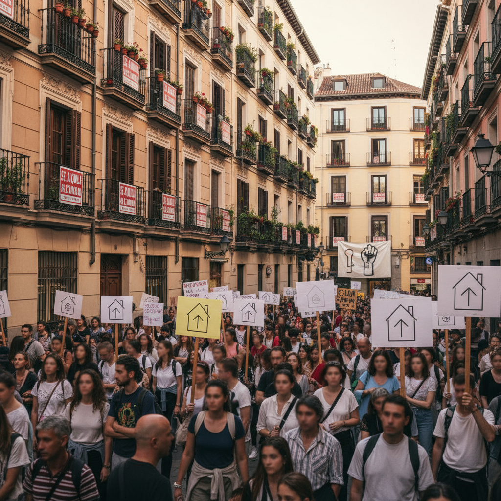 Protest gegen Mietpreise: Große Demonstration in Madrid für den 24. Mai geplant