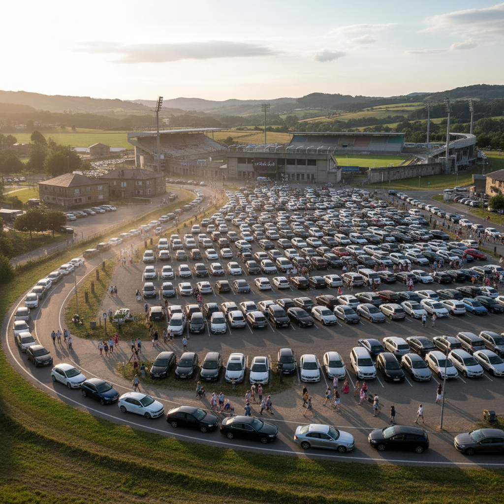 Sommerlicher Ansturm im Frühling: Parkplatznot an den Campos de Sport