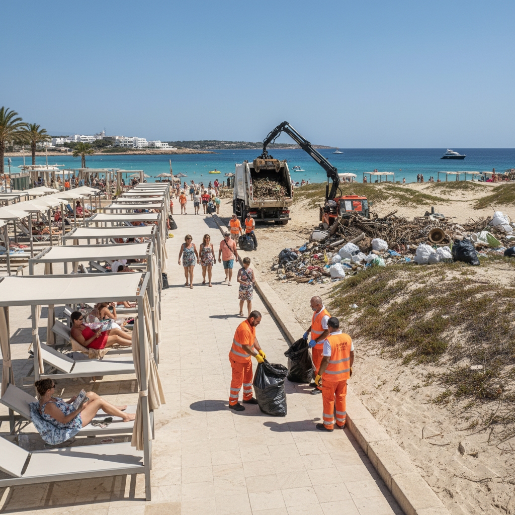 Spezialeinsatz in ses Salines: Behörden rücken gegen Müll im Naturschutzgebiet vor