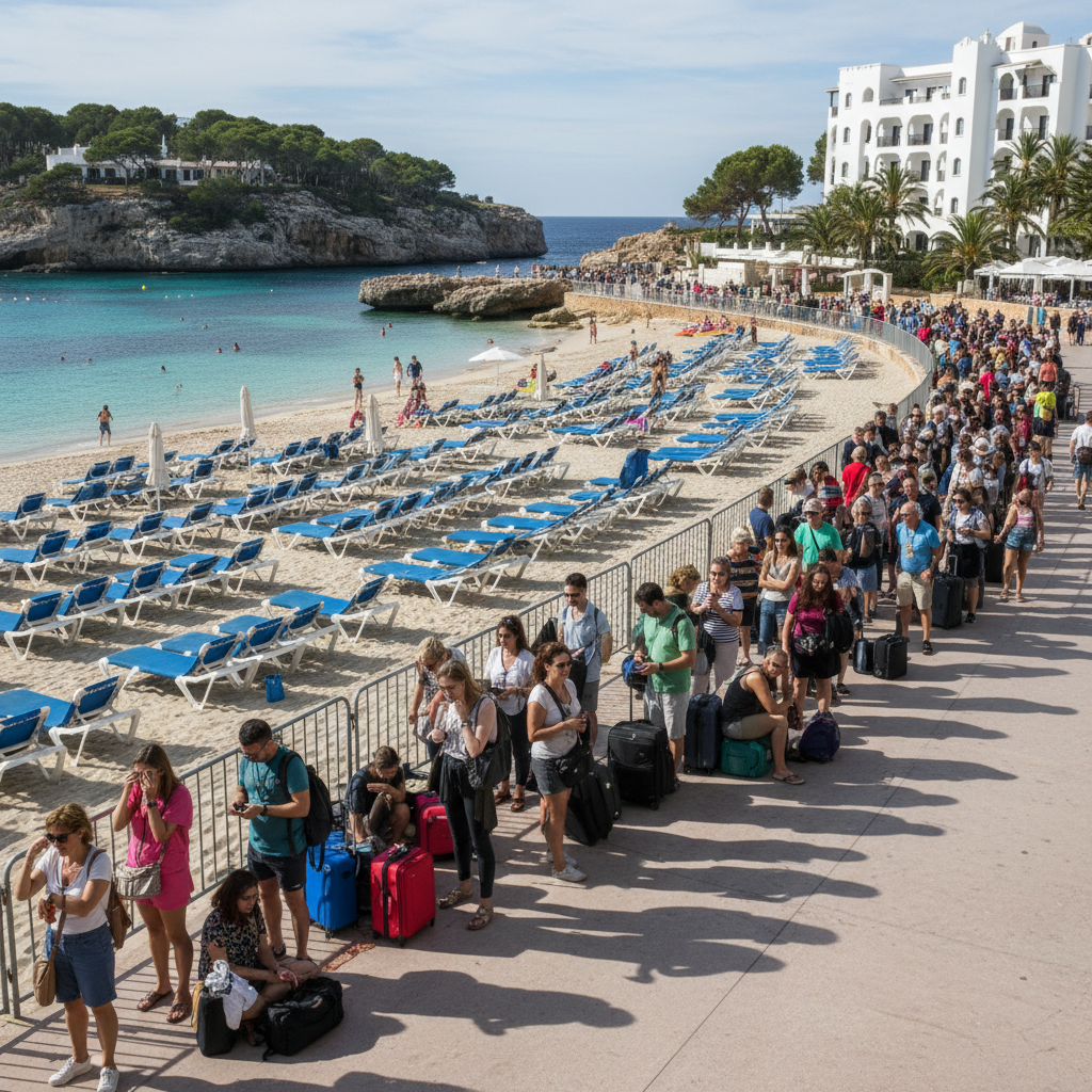 Stundenlanges Warten am Terminal: Reisende auf Ibiza erleben massiven Rückstau nach Landung