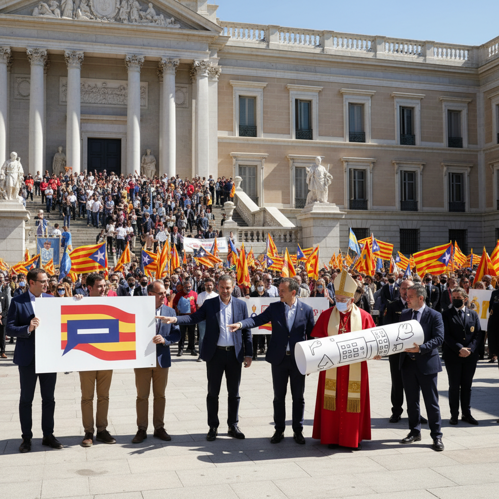 Politischer Empfang für Papst Leo XIV.: Junts fordert Katalanisch, Sumar übergibt Mieter-Petition