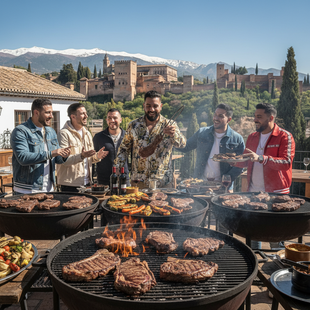Kulinarische Begeisterung in Granada: Omar Montes überzeugt von lokaler Grillkunst