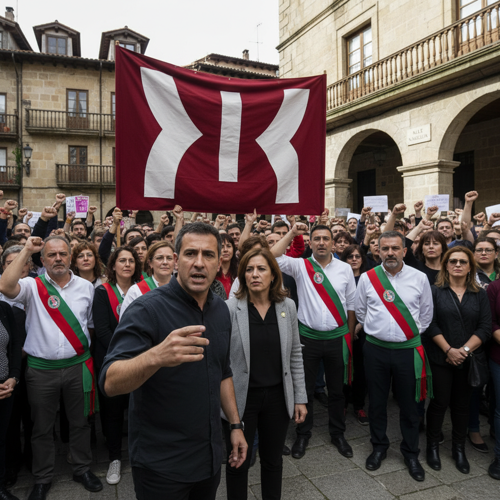 Politischer Schlagabtausch: Otegi wirft PNV Verleumdung vor und stützt Bürgermeisterin von Errenteria