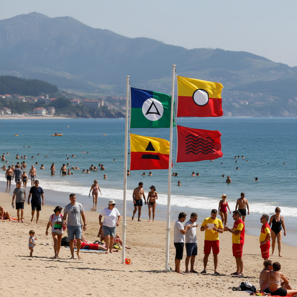 Sicherheit für alle: Kantabrien führt Strandflaggen für Menschen mit Farbfehlsichtigkeit ein
