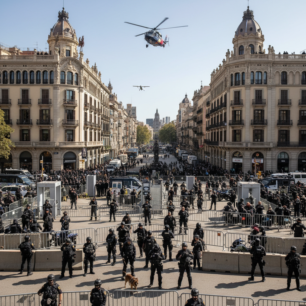 Sicherheits-Großaufgebot in Barcelona: 7.000 Beamte schützen Papstbesuch bei Operation ALBUS