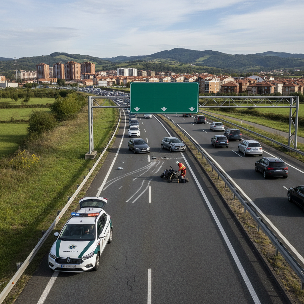 Verkehrsbehinderungen auf der A-67: Zwei Unfälle bei Bezana führen zu Staus