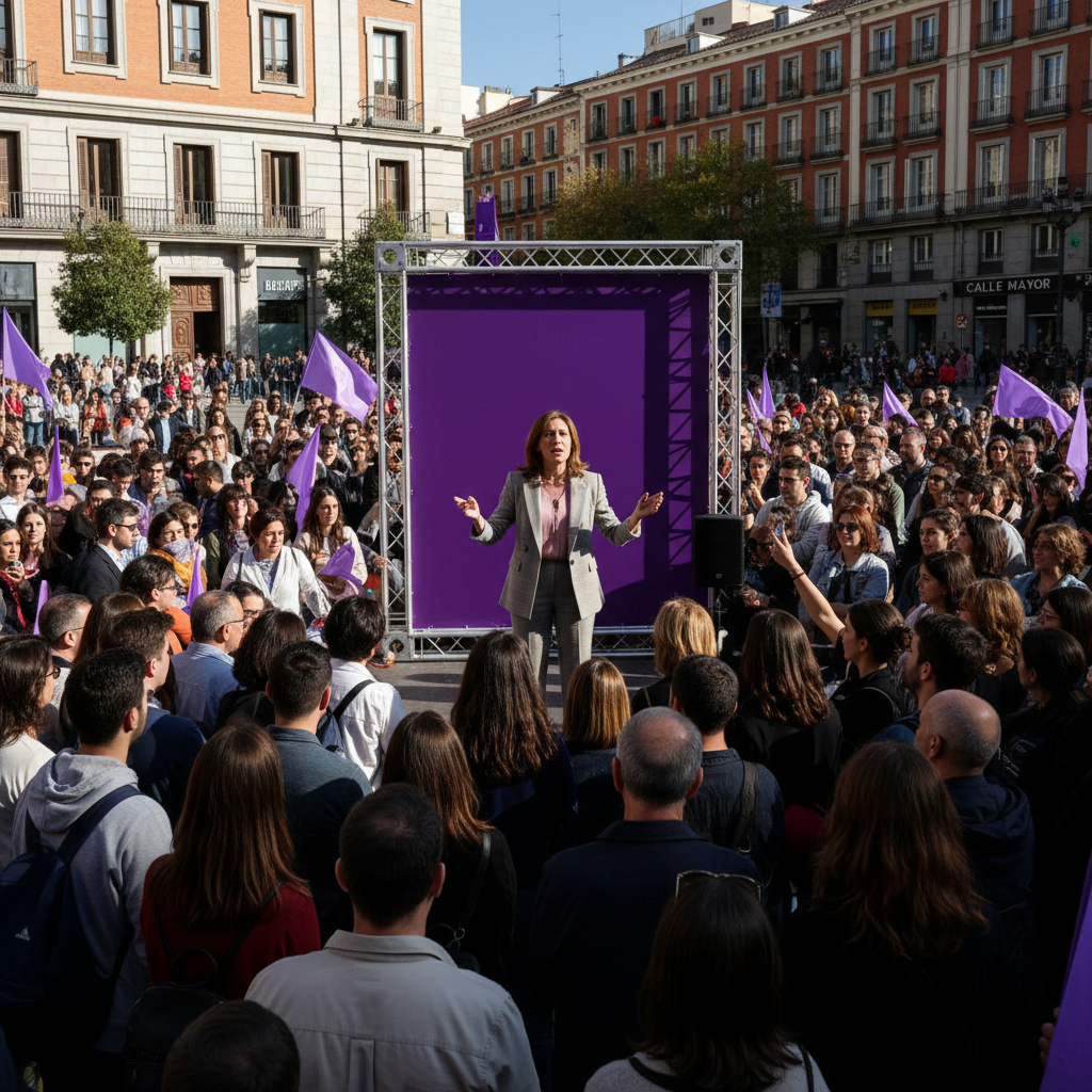 Politische Neuausrichtung in Madrid: Ione Belarra strebt Spitzenkandidatur an